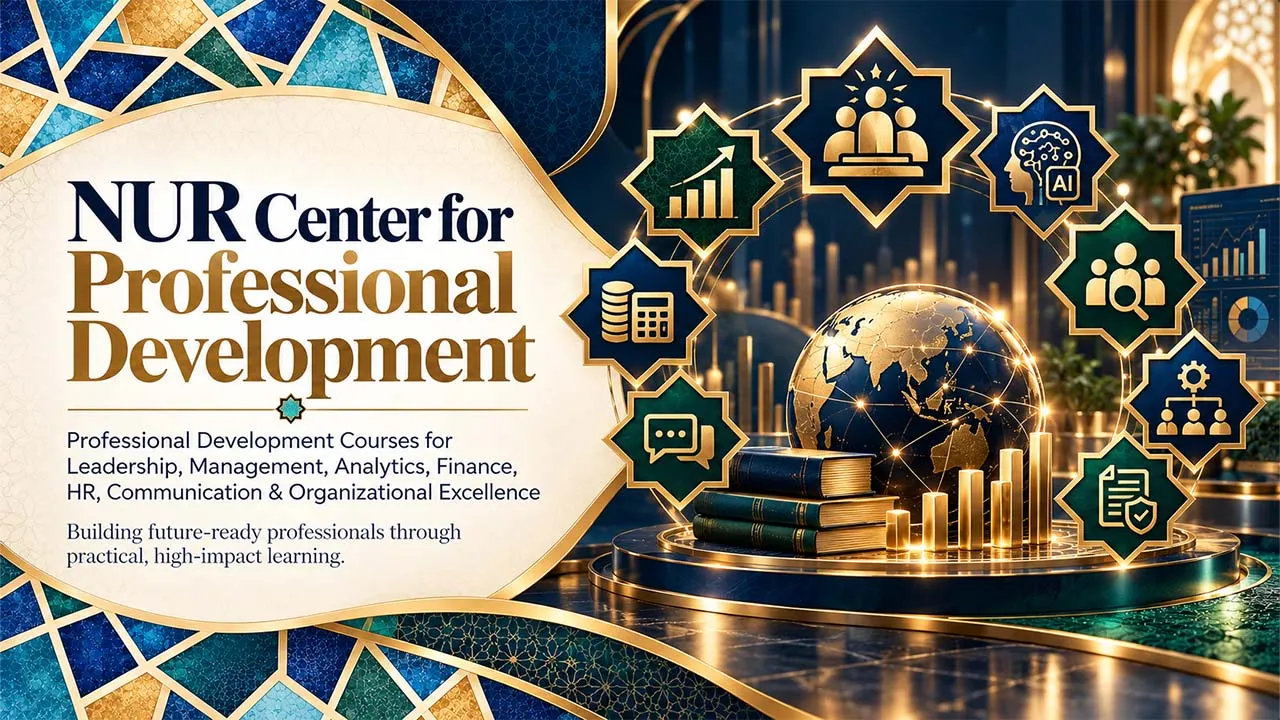NUR Center for Professional Development — professional learning in leadership, management, analytics, finance, HR, communication and organizational excellence